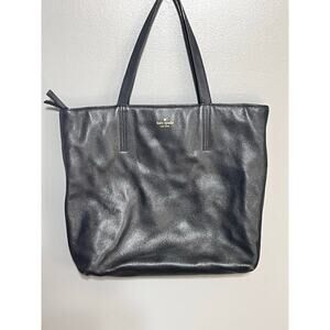 Kate Spade New‎ York Jana Tote Saffiano Leather Handbag Black K8150 Black Zipper